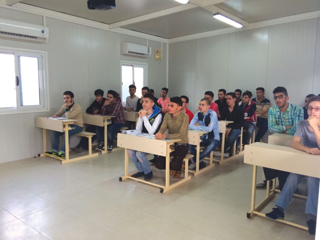 Une classe à l'école Al Bishara à Erbil