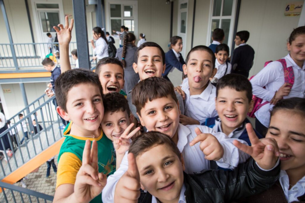 Élèves de l'école Al Bishara à Erbil